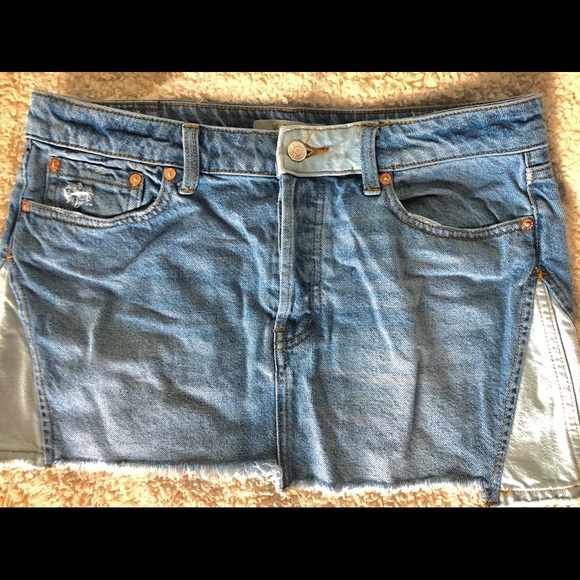 FREE PEOPLE jean skirt - Picture 2 of 3